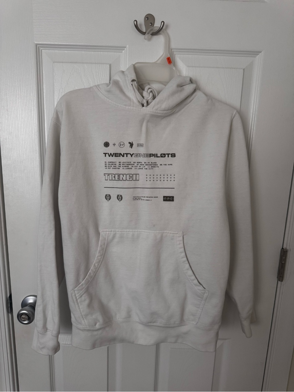 Twenty One Pilots Trench Graphic Hoodie - White - S